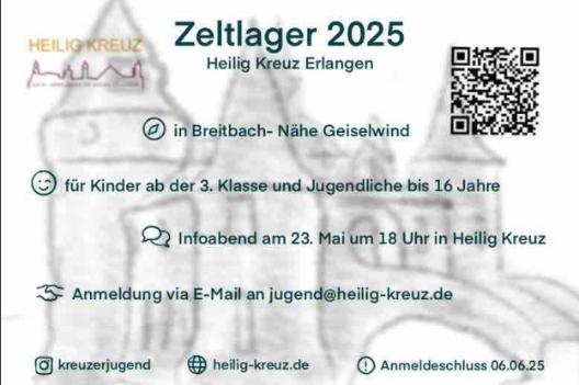Zeltlager Heilig Kreuz Flyer 2025